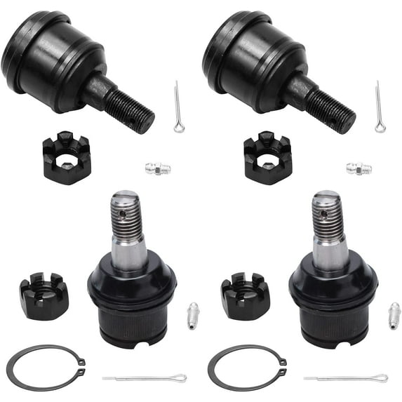 Detroit Axle - Front 4pc Ball Joints Assembly for 4WD Dodge Ram 2500 3500, 4 Upper and Lower Ball Joints Replacement