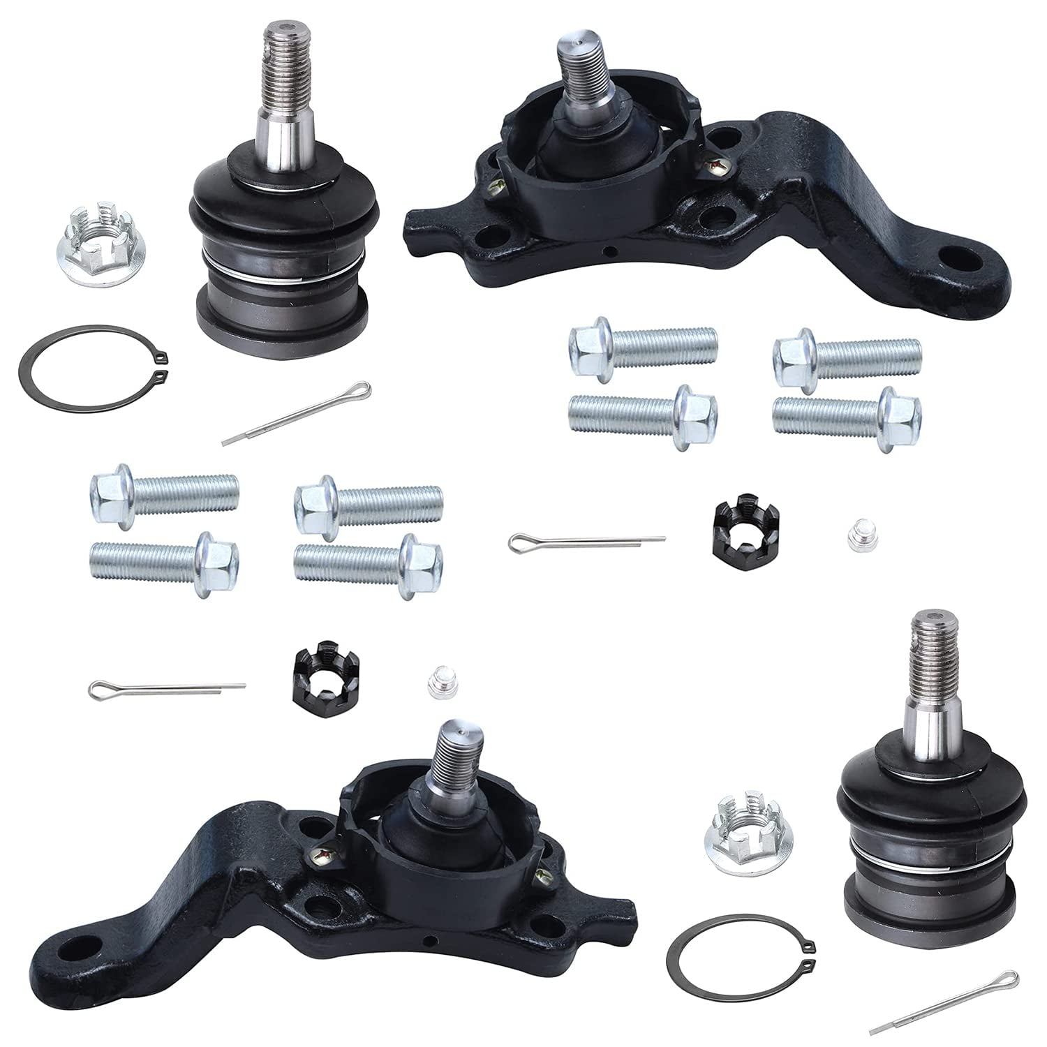 Detroit Axle - Front 4pc Ball Joints for 2004-2006 Toyota Tundra ...