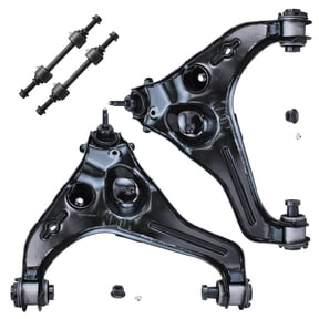Detroit Axle - 4WD Front 4pc Control Arms Kit for 2009-2013 Ford F-150, 2 Lower Control Arms Assembly 2 Stabilizer Sway Bar End Links 2010 2011 2012