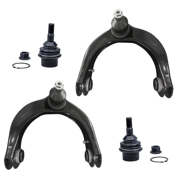 Detroit Axle - Front 4pc Control Arms for Jeep 2011-2015 Grand Cherokee Dodge Durango, 2 Upper Control Arms with Ball Joints 2 Lower Ball Joints 2012 2013 2014 Replacement