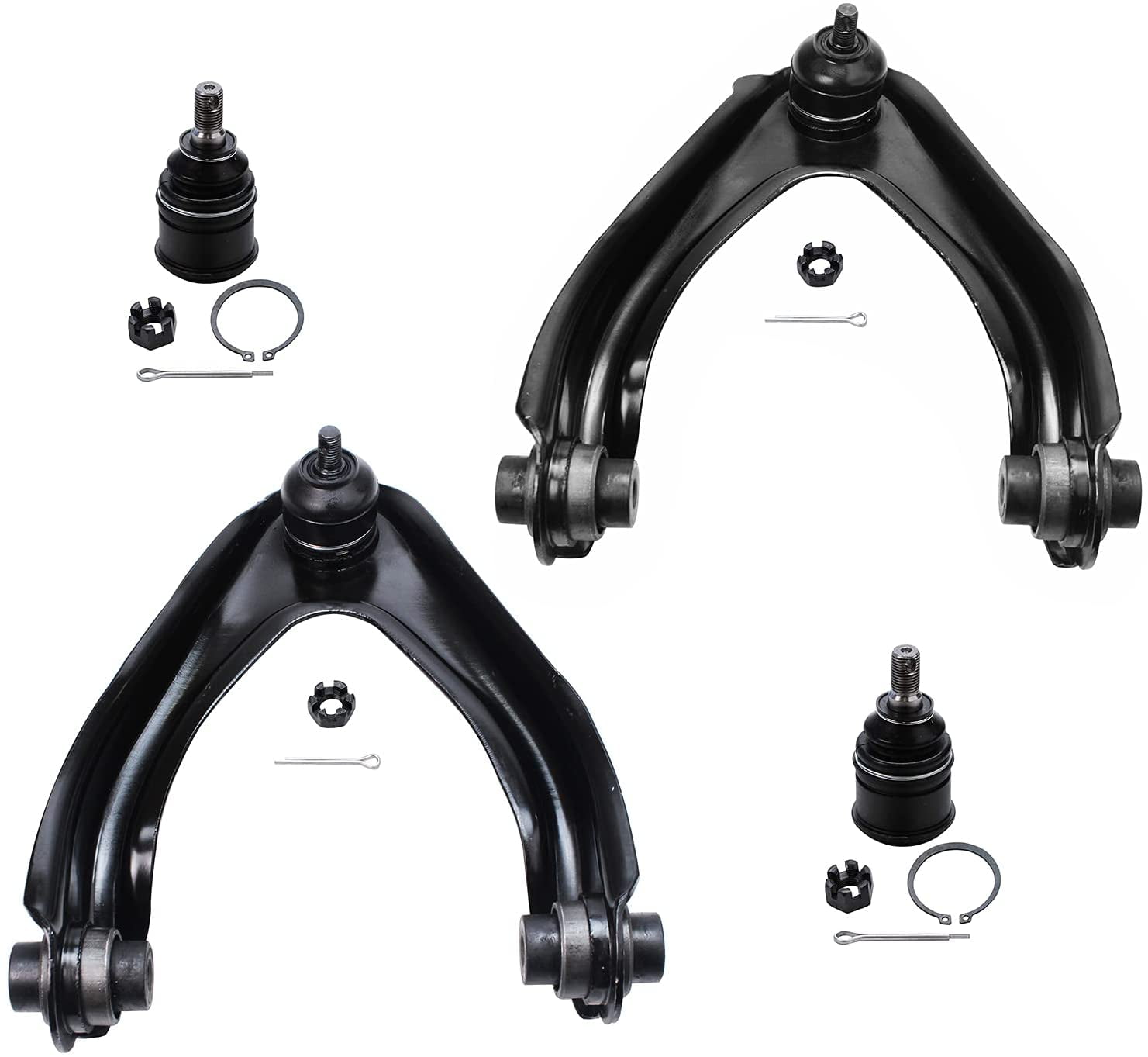 Detroit Axle - Front 4pc Control Arms Kit for 1997-2001 Honda CR-V,  2002-2007 Saturn Vue, 2 Upper Control Arms 2 Lower Ball Joints 1998 1999  2000 Replacement - Walmart.com, image size:1481x1363