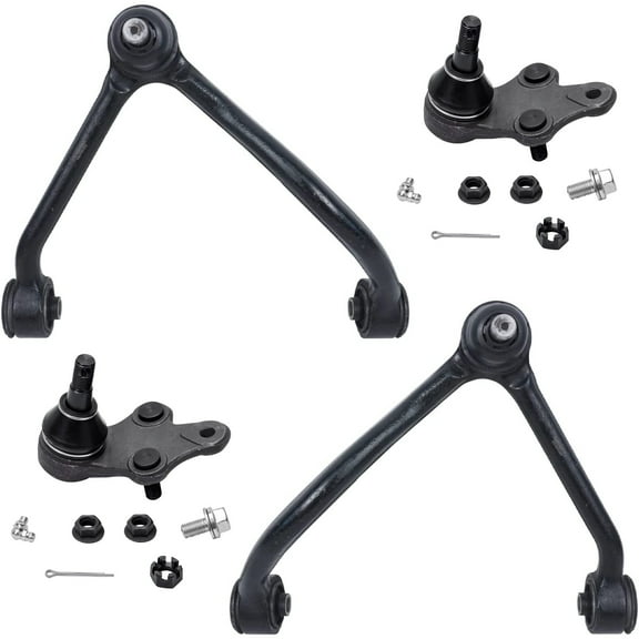 Detroit Axle - Front 4pc Control Arms Kit for 2003-2006 Kia Sorento, 2 Upper Control Arms w/Ball Joint 2 Lower Ball Joints 2003 2004 2005 2006 Replacement