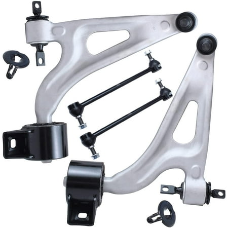 Detroit Axle - Front 4pc Control Arms Kit for 2004-2007 Ford Freestar Mercury Monterey, 2 Lower Control Arms w/Ball Joints 2 Stabilizer Sway Bars 2004 2005 2006 2007 Replacement