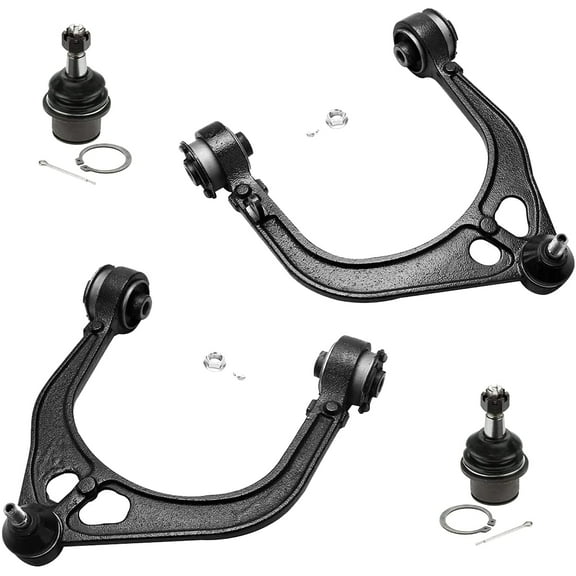 Detroit Axle - Front 4pc Control Arms Kit for RWD 2008-2019 Dodge Challenger Charger Magnum Chrysler 300, 2 Upper Control Arms 2 Lower Ball Joints Suspension Kit Replacement