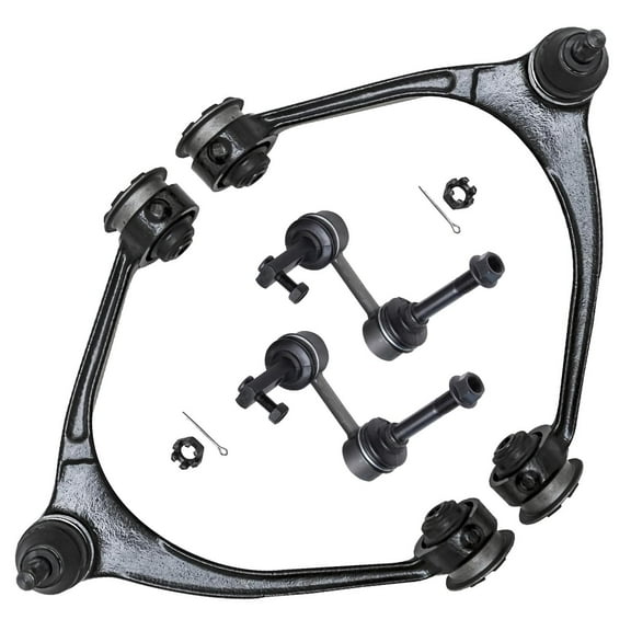 Detroit Axle - Front 4pc Control Arms Kit for Lexus GS300 GS400 GS430 SC430, 2 Upper Control Arms w/Ball Joints 2 Sway Bars Replacement