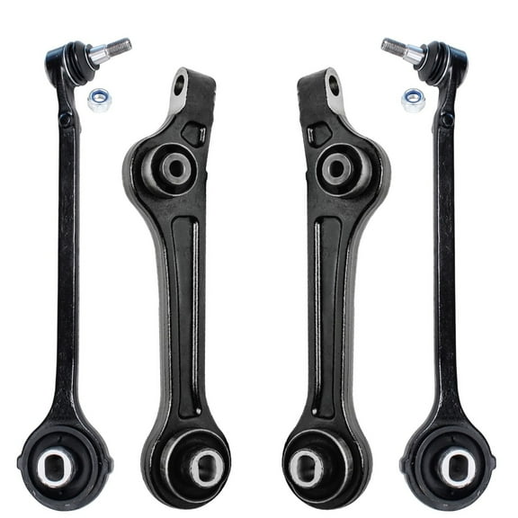 Detroit Axle - Front 4pc Control Arms for RWD 11-19 Chrysler 300 Dodge Challenger Charger, 4 Lower Control Arms Rearward & Forward 2012 2013 2014 2015 2016 2017 2018 Replacement