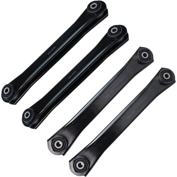 Detroit Axle - Front 4pc Control Arms for 00-02 Dodge Ram 2500 3500, 4 Lower and Upper Control Arms Suspension Kit 2000 2001 2002 Replacement