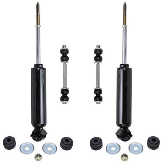 Detroit Axle - Front 4pc Shock Absorbers Kit for Chevy S10 Blazer GMC Jimmy Sonoma Isuzu Hombre, 2 Shock Absorbers Assembly 2 Sway Bar Links Replacement