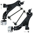 thumbnail image 1 of Detroit Axle - Front 4pc Suspension Kit for 2010-2017 Chevrolet Equinox GMC Terrain 2010 2011 2012 2013 2014 1015 2016 2017, 2 Lower Control Arms w/Ball Joints 2 Sway Bar End Links Replacement, 1 of 6