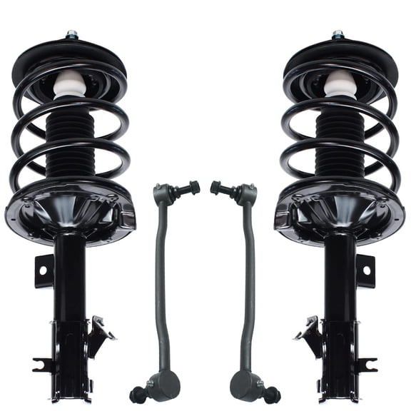 Detroit Axle - Front 4pc Suspension Kit for 04-08 Nissan Maxima, 2 Struts & Coil Spring 2 Sway Bar Links 2004 2005 2006 2007 2008 Replacement