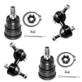thumbnail image 1 of Detroit Axle - Front 4pc Suspension Kit for 2001 2002 2003 2004 2005 Acura EL Honda Civic, 2 Lower Ball Joints 2 Sway Bar Links Replacement, 1 of 7