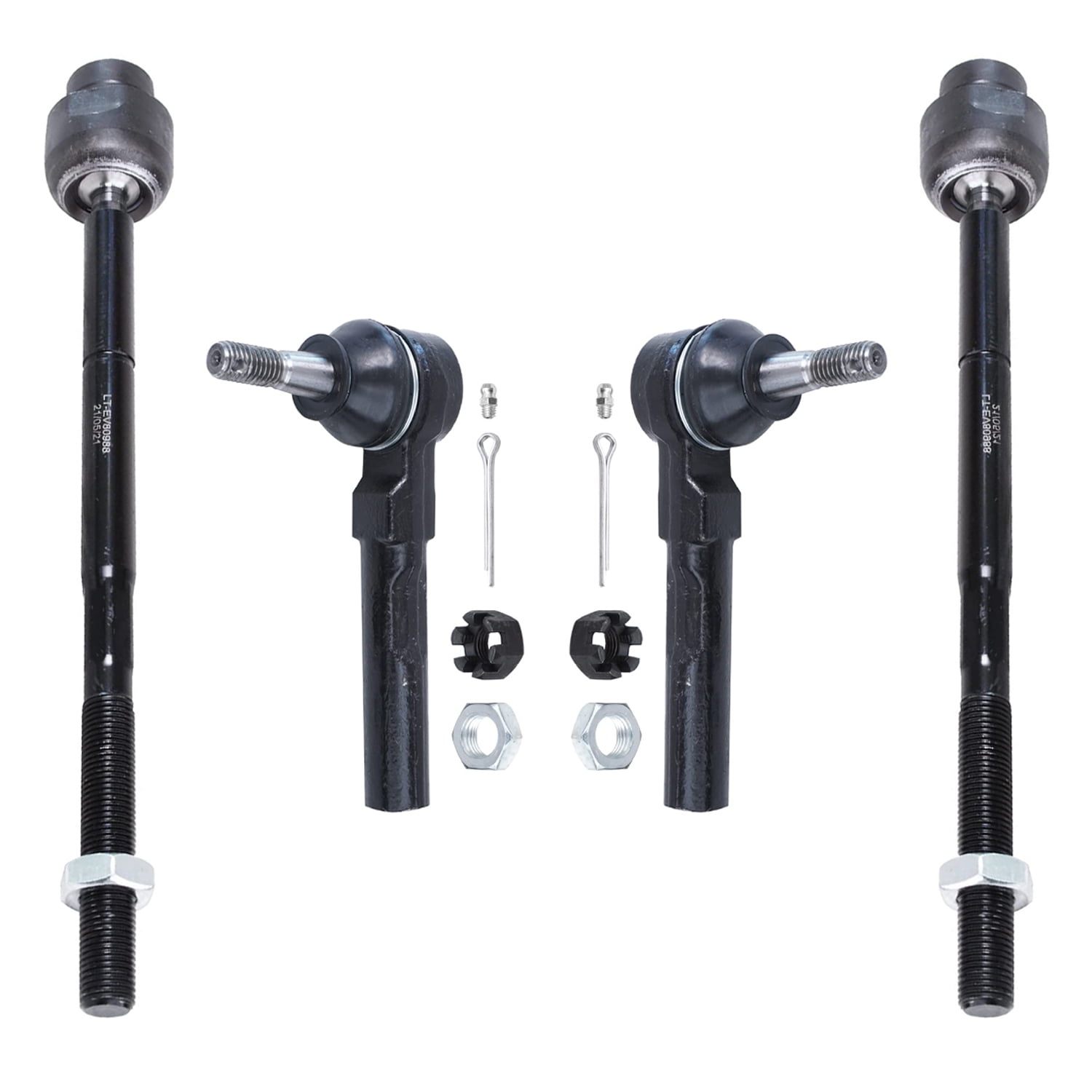 Detroit Axle Front 4pc Tie Rods for 20042012 Chevy Malibu, 0510