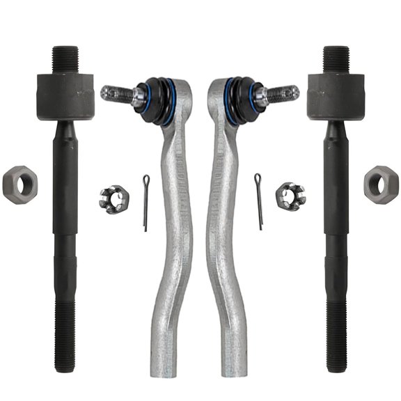 Detroit Axle - Front 4pc Tie Rods for 2023 2024 2025 Acura Integra 2016-2025 Honda Civic [No Type R Model], 2019 2020 2021 2022 Insight, 4 Outer & Inner Tie Rod Ends Replacement