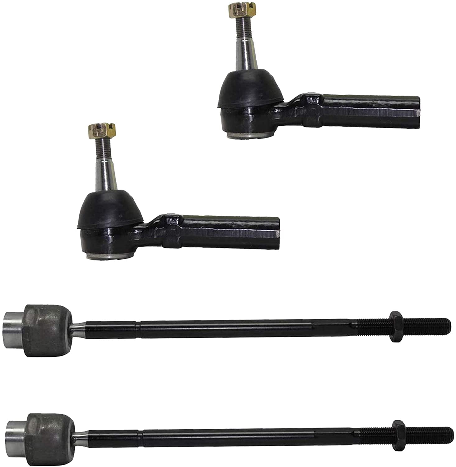 Detroit Axle - Front 4pc Tie Rods for Buick Allure Century LaCrosse Regal  Chevy Impala Monte Carlo Pontiac Grand Prix Olds Intrigue, 4 Outer & Inner 