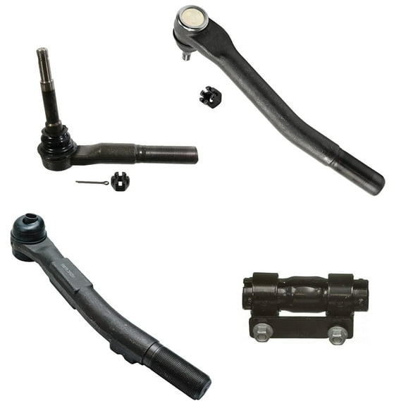 Detroit Axle - Front 4pc Tie Rods Kit for 4WD Ford F-250 F-350 F-450 F-550 Super Duty Inner and Outer Tie Rods Adjusting Sleeves Replacement