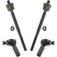 thumbnail image 1 of Detroit Axle - Front 4pc Tie Rods for 04-06 Dodge Durango, 07-09 Chrysler Aspen, 4 Outer Inner Tie Rod Ends 2004 2005 2006 2007 2008 2009 Replacement, 1 of 6