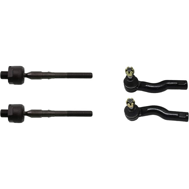 Detroit Axle Front 4pc Tie Rods for Ford Fusion Lincoln MKZ Zephyr Mercury Milan, 4 Outer and