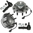 thumbnail image 1 of Detroit Axle - Front 4pc Wheel Bearing Hubs Kit for 03-05 Dodge Ram 2500 3500, 2 Outer Tie Rods 2 Wheel Bearing and Hubs 2003 2004 2005 Replacement, 1 of 7