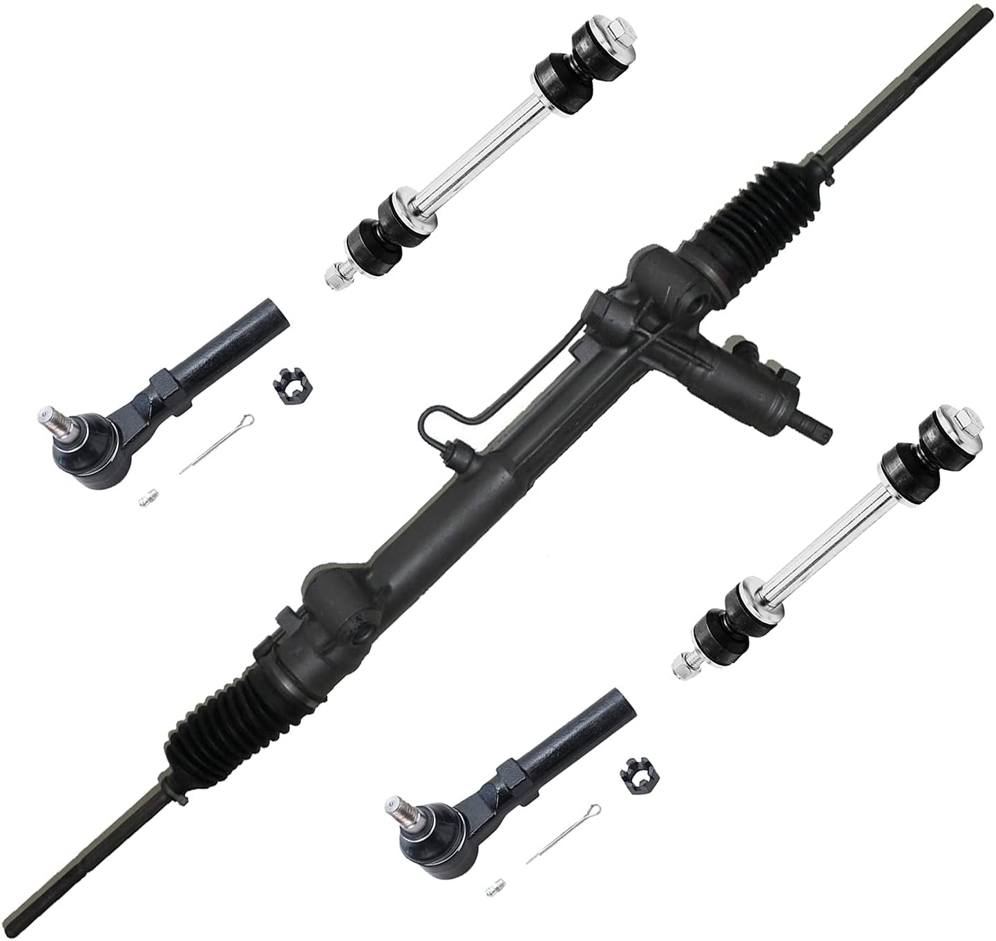 Detroit Axle Front 5pc Rack and Pinion Kit for 19942004 Ford Mustang