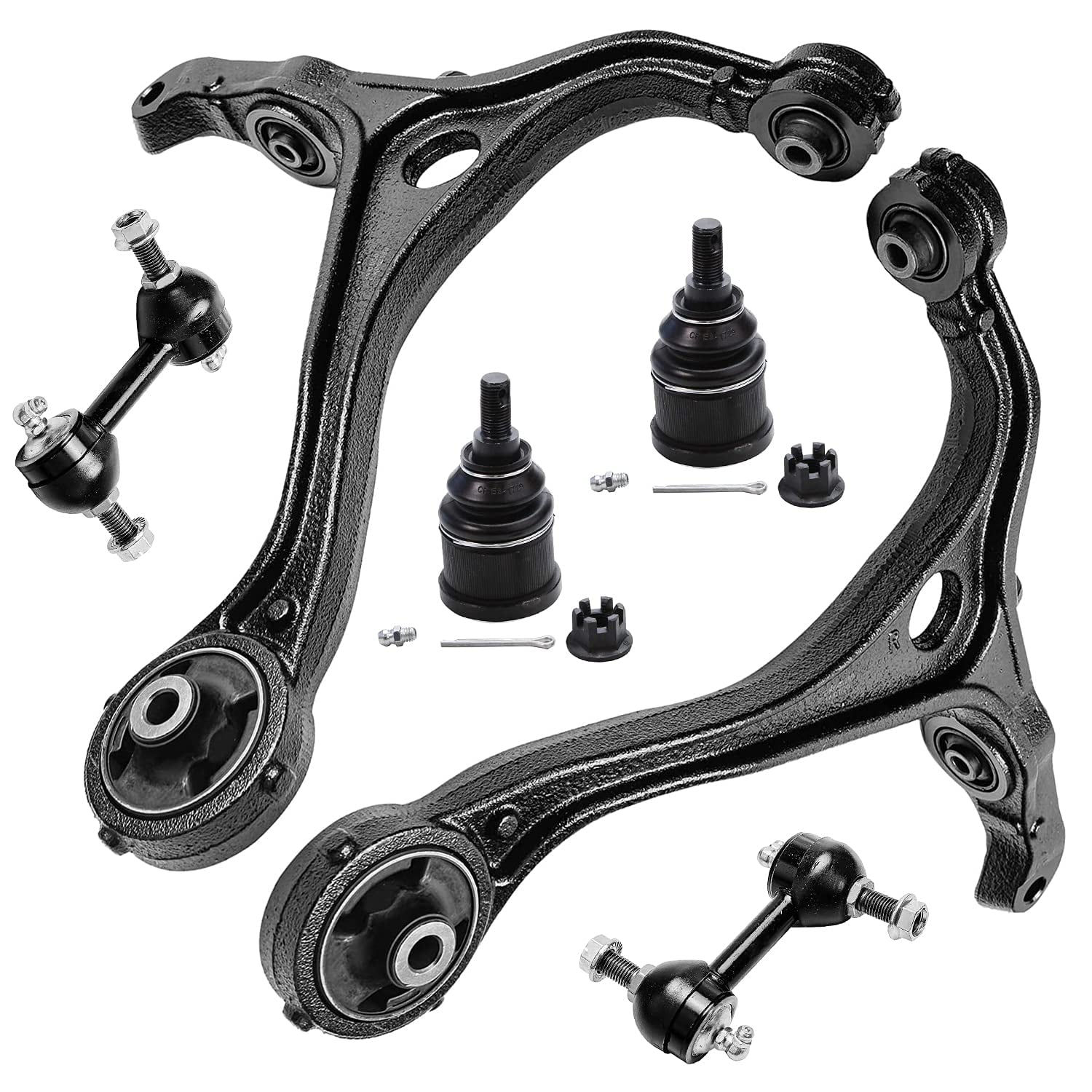 Detroit Axle - Front 6pc Control Arms Kit for 2004-2008 Acura TSX, 2003 ...
