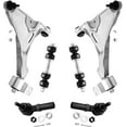 thumbnail image 1 of Detroit Axle - Front 6pc Control Arms Kit for 2006-2011 Buick Lucerne Cadillac DTS, 2 Lower Control Arms w/Ball Joints 2 Outer Tie Rods 2 Sway Bars 2006 2007 2008 2009 2010 2011 Replacement, 1 of 6