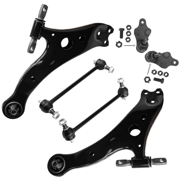 Detroit Axle - Front 6pc Control Arms Kit for Toyota Camry Avalon Lexus ES300h ES350, 2 Lower Control Arms 2 Sway Bars 2 Lower Ball Joints Suspension Kit Fits select: 2014 TOYOTA CAMRY SE/XLE