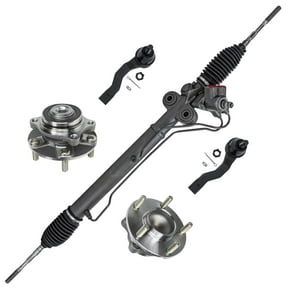 Detroit Axle - Front 6pc Rack & Pinion Kit for 03-05 Nissan 350Z, 03-07 Infiniti G35, Power Rack & Pinion Gear Wheel Bearing & Hubs Outer Tie Rods Replacement