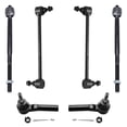 thumbnail image 1 of Detroit Axle - Front 6pc Suspension Kit for 07-10 Chrysler Sebring, 08-14 Dodge Avenger, 4 Outer Inner Tie Rod Ends 2 Sway Bars 2007 2008 2009 2010 2011 2012 2013 2014 Replacement, 1 of 6