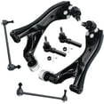 thumbnail image 1 of Detroit Axle - Front 6pc Suspension Kit for 2005-2009 Chevy Equinox, 2006-2009 Pontiac Torrent, 2002-2007 Saturn Vue, 2 Lower Control Arms w/Ball Joints 2 Outer Tie Rods 2 Sway Bars Replacement, 1 of 7