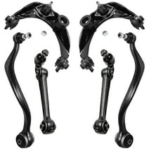 Detroit Axle - Front 6pc Suspension Kit 2007-2012 Ford Fusion Lincoln MKZ 07-11 Mercury Milan Lower Forward Rearward Control Arms Upper Control Arms Ball Joints 2008 2009 2010 2011 Replacement