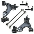 thumbnail image 1 of Detroit Axle - Front 6pc Suspension Kit for 2008-2017 Buick Enclave Chevy Traverse 2007-2016 Acadia Saturn Outlook 2 Lower Control Arms w/Ball Joints 2 Sway Bars 2 Outer Tie Rods Replacement, 1 of 8