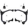 thumbnail image 1 of Detroit Axle - Front 6pc Suspension Kit for Jeep Liberty 2002 2003 2004, 2 Upper Control Arms with Ball Joints 2 Lower Ball Joints 2 Outer Tie Rods Replacement, 1 of 6