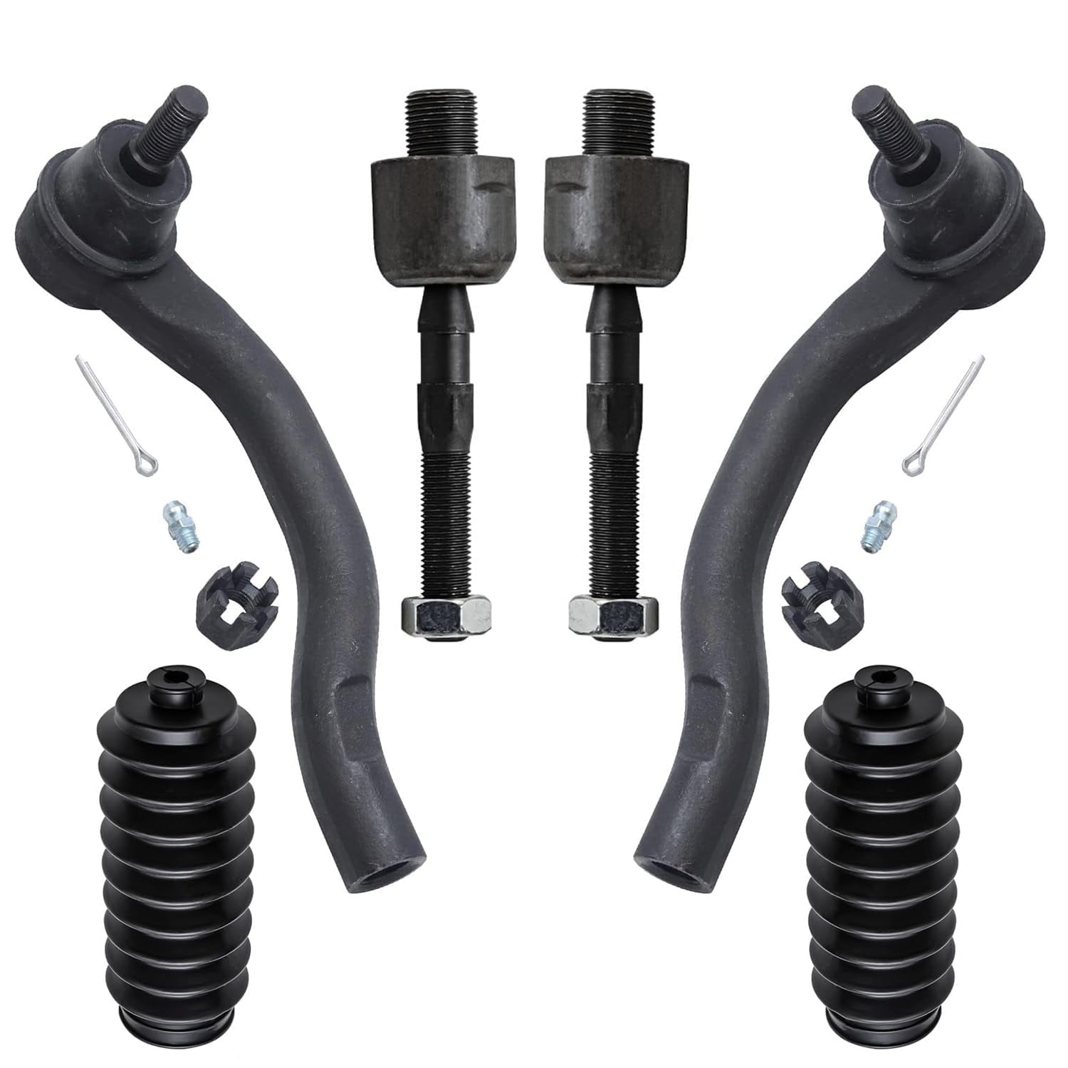 Left & Right Tie Rods End Kit For Honda Rancher 350 400 420 TRX350 TRX400 TRX420 - Foto 2