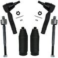 thumbnail image 1 of Detroit Axle - Front 6pc Tie Rods Kit for 2003-2007 Infiniti G35, 03-09 Nissan 350Z, 4 Inner Outer Tie Rods 2 Boots 2003 2004 2005 2006 2007 2008 2009 Replacement, 1 of 7