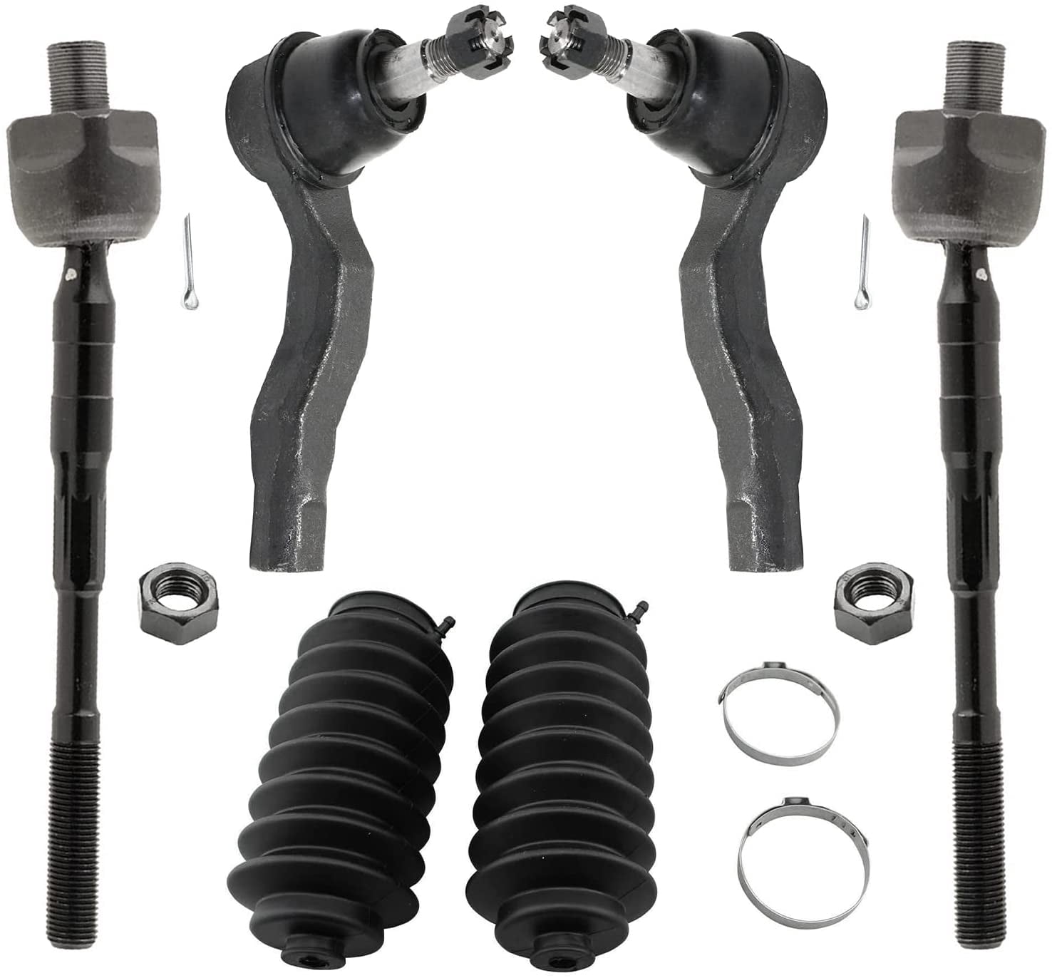 Detroit Axle Front 6pc Tie Rods Kit for 20032007 Infiniti G35, 0309