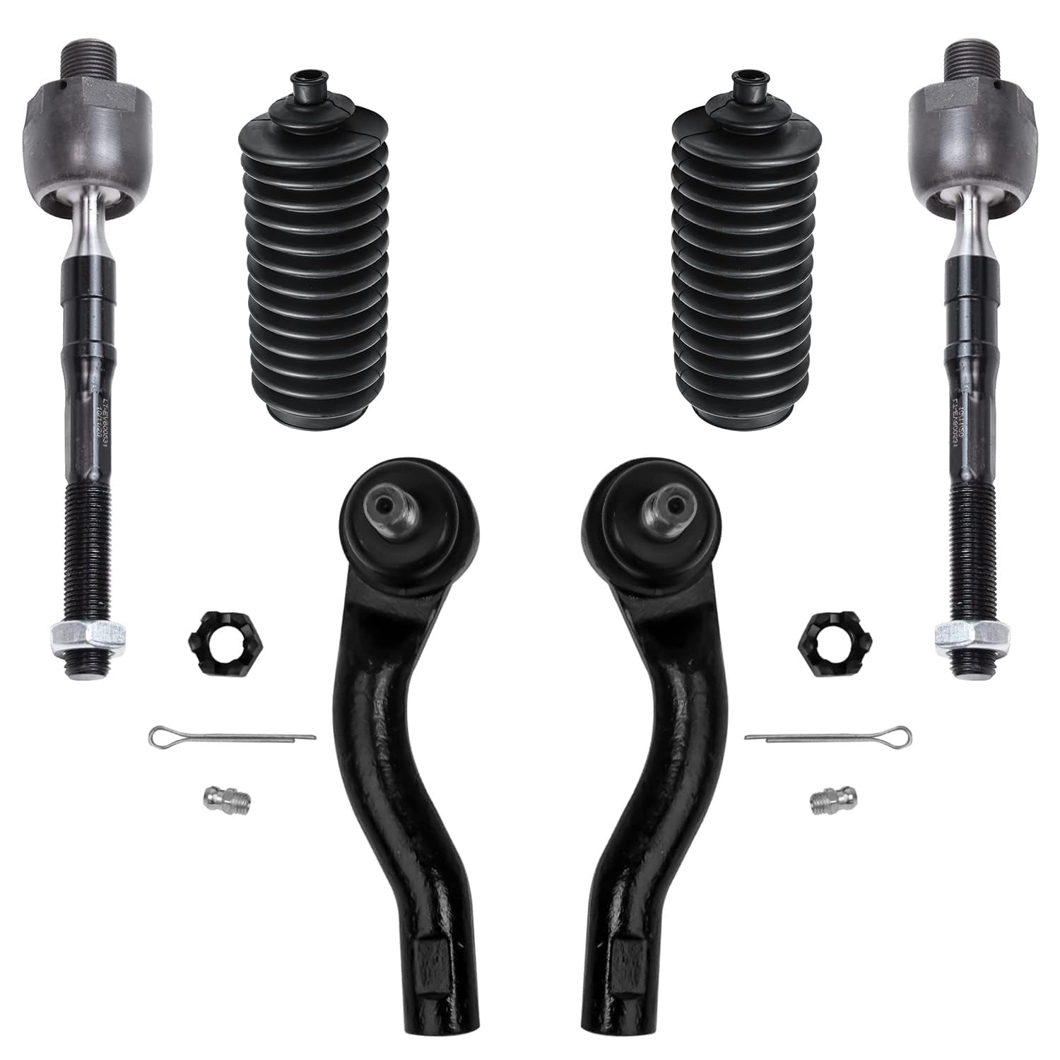 Detroit Axle - Front 6pc Tie Rods Kit for Ford Fusion Lincoln MKZ ...