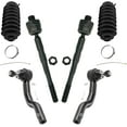 thumbnail image 1 of Detroit Axle - Front 6pc Tie Rods Kit for Nissan Titan Pathfinder Armada Infiniti QX56 QX80, 4 Inner Outer Tie Rods 2 Boots Replacement, 1 of 6