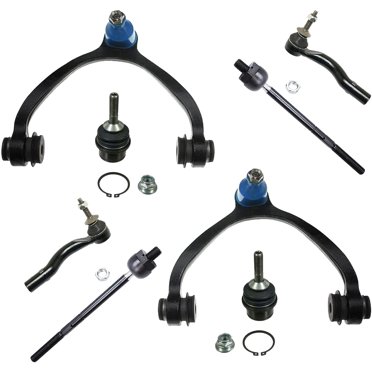 Detroit Axle Front Upper Control Arms & Tie Rods Kit For 2005-2010 Jeep Commander & Grand Cherokee – 10-Year Warranty