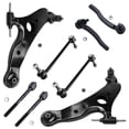 thumbnail image 1 of Detroit Axle - Front 8pc Control Arms Kit for 2004-2010 Toyota Sienna, 2 Lower Control Arms with Ball Joints 4 Tie Rods 2 Sway Bar Links 2005 2006 2007 2008 2009 Replacement, 1 of 7