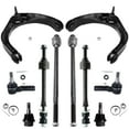 thumbnail image 1 of Detroit Axle - Front 8pc Control Arms Kit for 4WD 06-08 Dodge Ram 1500, 2 Upper Control Arms w/Ball Joints 2 Lower Ball Joints 2 Sway Bars 2 Inner Tie Rod Ends 2006 2007 2008 Replacement, 1 of 7