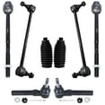 thumbnail image 1 of Detroit Axle - Front 8pc Shock Absorbers Kit for 2004-2012 Chevy Malibu, 05-10 Pontiac G6, 07-09 Saturn Aura, 4 Tie Rod Ends 2 Sway Bars 2 Boots + Bellows Replacement, 1 of 7