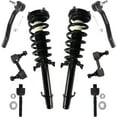 thumbnail image 1 of Detroit Axle - Front 8pc Strut Kit for Acura 2009-2014 TL [Base], 2 Struts with Coil Spring 4 Inner Outer Tie Rod Ends 2 Sway Bar Links 2010 2011 2012 2013 Replacement Suspension Kit, 1 of 1