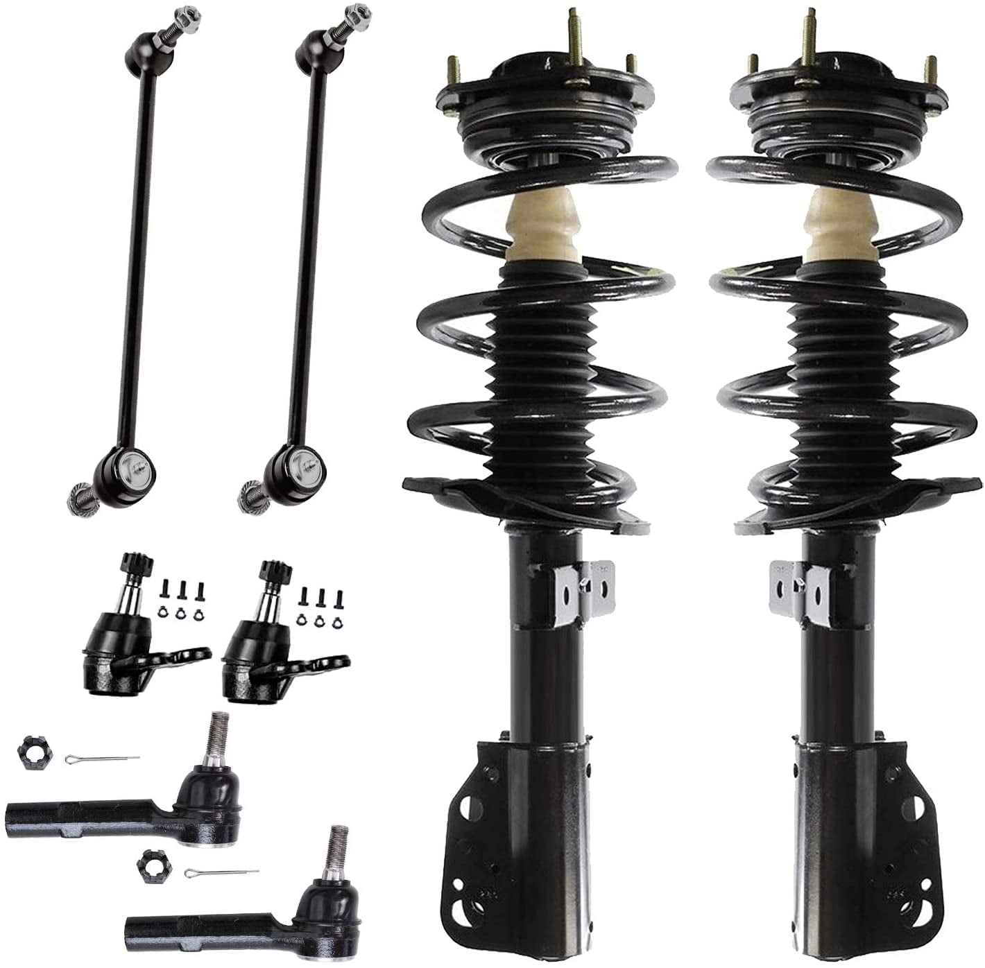 Detroit Axle Front 8pc Struts Kit for Buick Enclave Chevy Traverse
