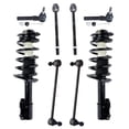 thumbnail image 1 of Detroit Axle - Front 8pc Struts Kit Struts with Coil Spring Sway Bars Outer Inner Tie Rods for Chevrolet Malibu, Pontiac G6, Saturn Aura, 1 of 9