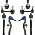 thumbnail image 1 of Detroit Axle - Front 8pc Suspension Kit for 16-20 Dodge Durango Jeep Grand Cherokee, 4 Tie Rod Ends 2 Sway Bars 2 Lower Ball Joints 2016 2017 2018 2019 2020 Replacement, 1 of 6
