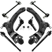 Detroit Axle - Front 8pc Suspension Kit for 2005-2011 Chevy Cobalt HHR Pontiac Pursuit, 2007-2009 G5, 2 Lower Control Arms w/Ball Joints 4 Outer Inner Tie Rods 2 Sway Bars 2006 2008 2010 Replacement