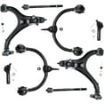 thumbnail image 1 of Detroit Axle - Front 8pc Suspension Kit for 2006-2010 Jeep Commander 2005-2010 Grand Cherokee Replacement 4 Upper & Lower Control Arms w/Ball Joints 4 Tie Rods, 1 of 6