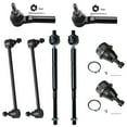 thumbnail image 1 of Detroit Axle - Front 8pc Suspension Kit for 2011-2014 Chrysler 200, 2007-2010 Sebring, 2008-2014 Dodge Avenger, 4 Tie Rod Ends 2 Lower Ball Joints 2 Sway Bars 2009 2012 2013 Replacement, 1 of 7