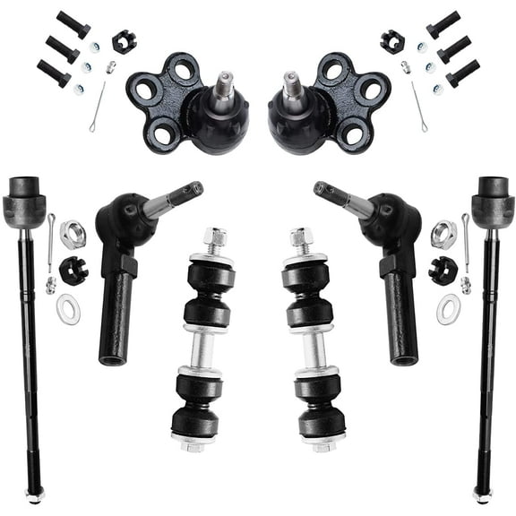 Detroit Axle - Front 8pc Suspension Kit for Buick Allure Century Regal Lacrosse Chevy Impala Monte Carlo Pontiac Grand Prix Olds Intrigue, 2 Sway Bars 2 Ball Joints 4 Tie Rod Ends Replacement