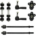 thumbnail image 1 of Detroit Axle - Front 8pc Suspension Kit for Buick LeSabre Park Avenue Riviera Cadillac Deville Seville Olds Aurora Pontiac Bonneville, 2 Sway Bars 2 Lower Ball Joints 4 Tie Rods Replacement, 1 of 6